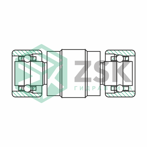 Шариковые подшипники Радиально-упорные шарикоподшипники Подшипник 106075 5.04х10х46.9 106075