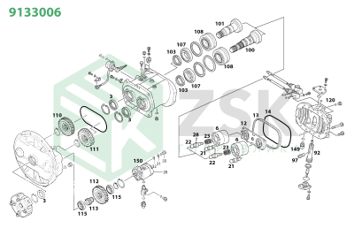 Hitachi 9133006 MAIN PUMP