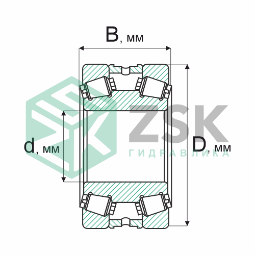 Роликовые подшипники Роликовые подшипники радиально-упорные Подшипник 971/800 800х1060х268.5 971/800