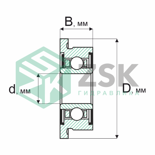 Шариковые подшипники Радиальные сферические шарикоподшипники Подшипник 880756 6.35х15.8х4.978 880756