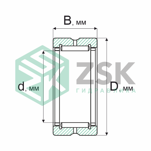 Игольчатые подшипники Игольчатые подшипники (ГОСТ) Подшипник 4254901 16х24х13 4254901