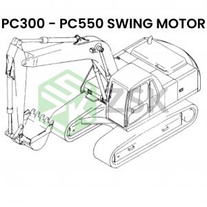 PC300 - PC550 SWING MOTOR