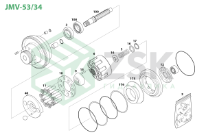 JMV-53/34 (6-8T TRAVEL MOTOR)