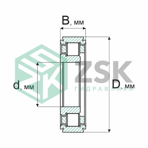 Роликовые подшипники Роликовые подшипники радиальные сферические Подшипник 272721 105х140х26 272721