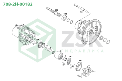 Komatsu 708-2H-00182 MAIN PUMP