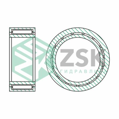 Игольчатые подшипники с массивными кольцами