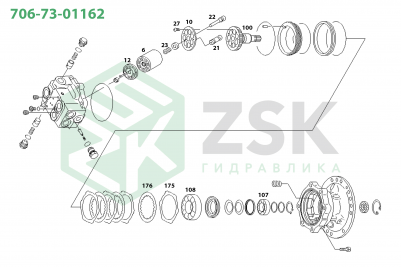 Komatsu 706-73-01162 SWING MOTOR