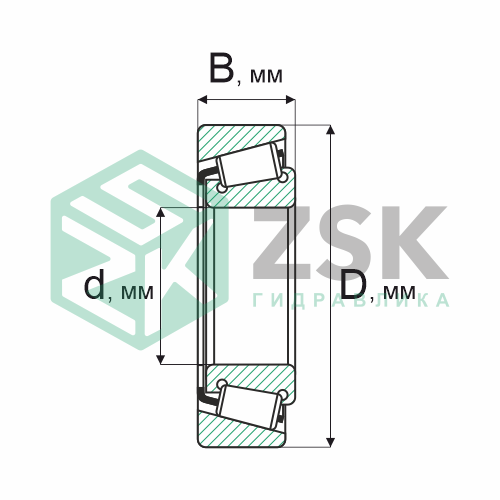 Роликовые подшипники Конические роликовые подшипники Подшипник 7524-32224FKC 120х215х61.5 7524-32224FKC