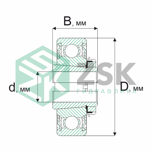 Шариковые подшипники Радиальные сферические шарикоподшипники Подшипник 3860097 7х17х7 3860097