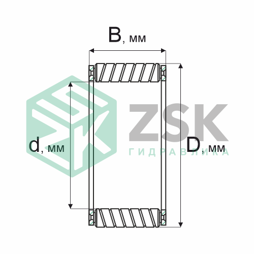 Роликовые подшипники Роликовые подшипники с витыми роликами Подшипник 65234 170х220.8х117 65234