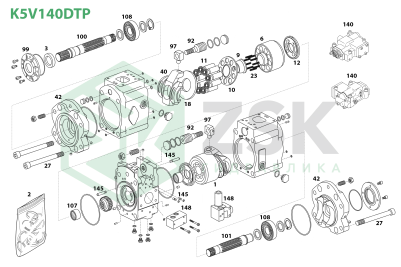 Kawasaki K5V140DTP