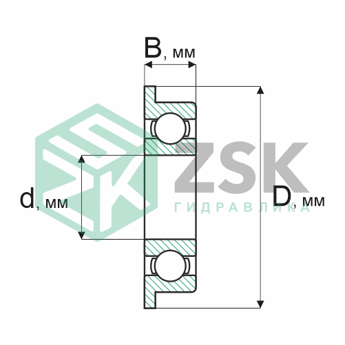 Шариковые подшипники Радиальные сферические шарикоподшипники Подшипник 1840083 3х7х2 1840083