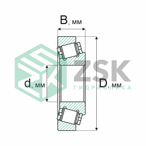 Роликовые подшипники Роликовые подшипники радиально-упорные Подшипник 10079/560 560х750х91.5 10079/560