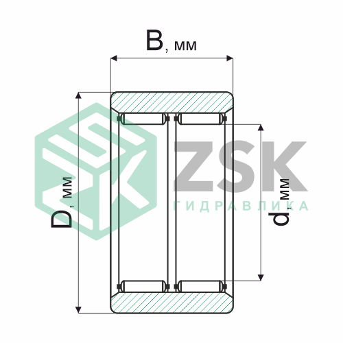Игольчатые подшипники Игольчатые подшипники (ГОСТ) Подшипник 734715 78х180х205 734715