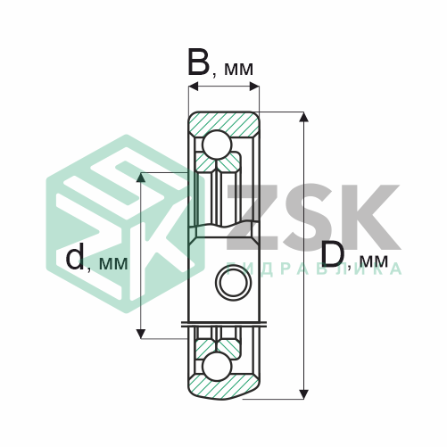 Шариковые подшипники Радиально-упорные шарикоподшипники Подшипник 476104 20х42х24 476104