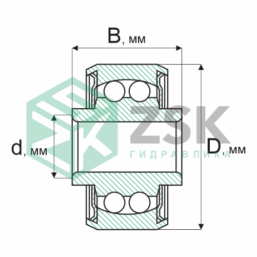 Шариковые подшипники Радиальные сферические шарикоподшипники Подшипник 971087 7х24х12 971087