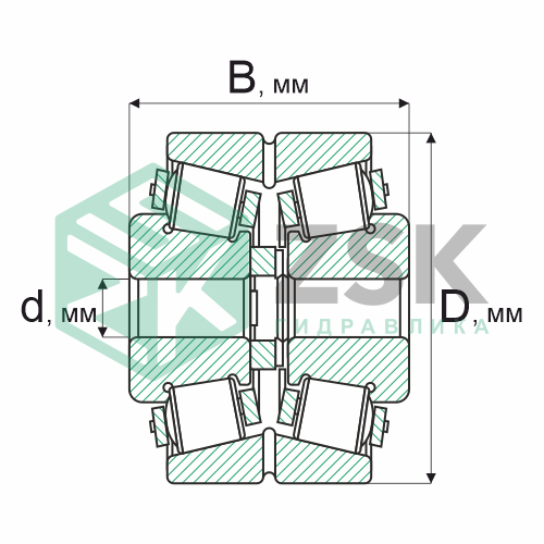 Роликовые подшипники Роликовые подшипники радиально-упорные Подшипник 10977/560 560х920х350.5 10977/560