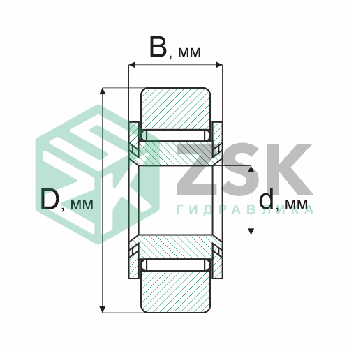 Игольчатые подшипники Игольчатые подшипники (ГОСТ) Подшипник 914904 22х56х19.5 914904