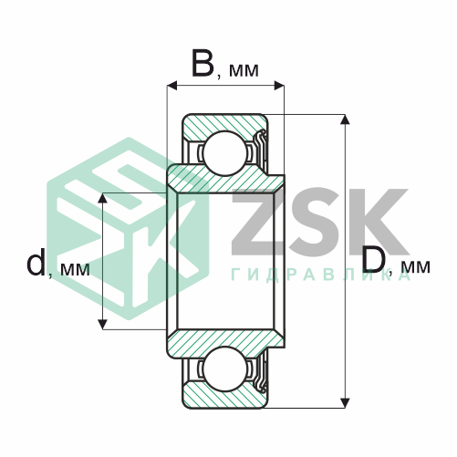 Шариковые подшипники Радиальные сферические шарикоподшипники Подшипник 60702 15х35х11 60702