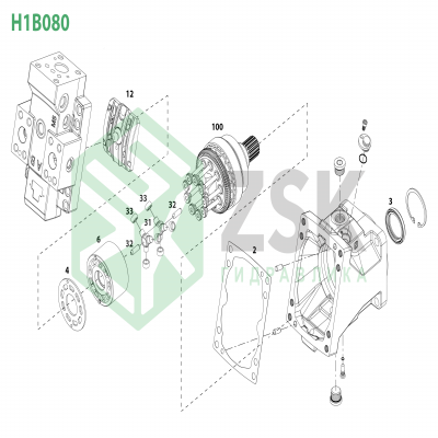 Sauer-Danfoss H1B080