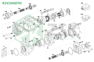 Kawasaki K5V200DTH