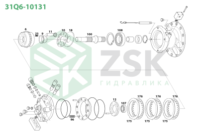 Hyundai 31Q6-10131 SWING MOTOR