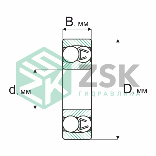 Шариковые подшипники Радиальные сферические шарикоподшипники Подшипник 1509 45х85х23 1509