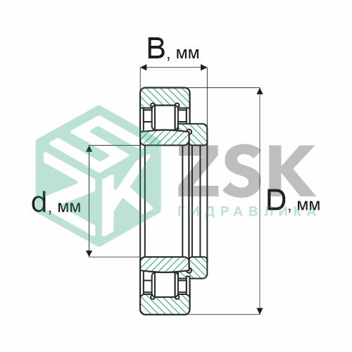 Роликовые подшипники Роликовые подшипники радиальные сферические Подшипник 62613 65х140х58/48 62613