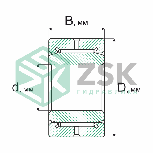 Игольчатые подшипники Игольчатые подшипники (ГОСТ) Подшипник 4074115 75х115х40 4074115