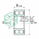 Подшипник 4209A2RSTN 45х85х23