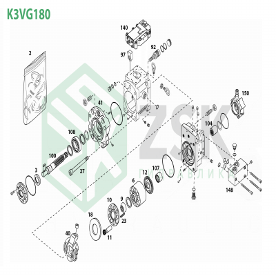 Kawasaki K3VG180