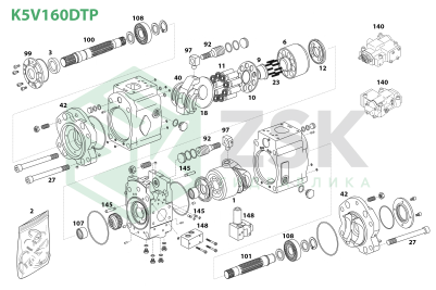 Kawasaki K5V160DTP