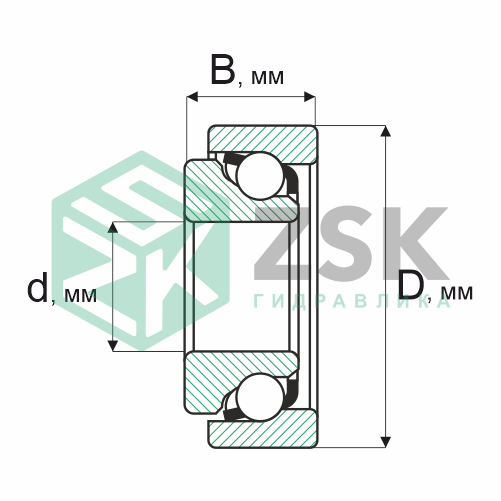 Шариковые подшипники Радиально-упорные шарикоподшипники Подшипник 916907 35.32х71.83х17.5 916907
